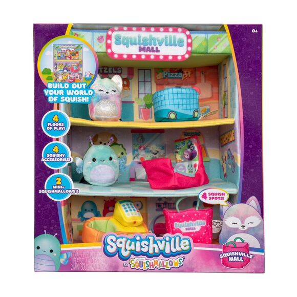 Squishmallows - Squishville Mall - 2" Mini Plush Playset - ft. Faith & Heather - Picture 1 of 7